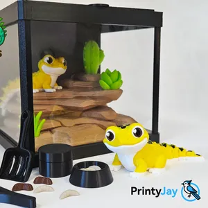 Cute Leopard Gecko - articulated model