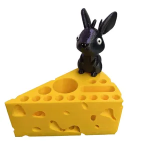 Mouse with Cheese Pen Holder