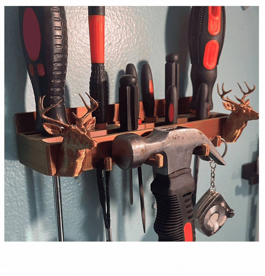 Deer Head Tool Holder (screwdrivers, Hammer etc.)