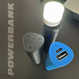 Powerbank Case for IP5306 USB-C Module for 1S 18650 lithium