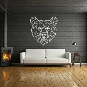 Bear for wall Wall Art Low poly