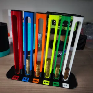 Euro coin saving tube - Hucha euros tubos