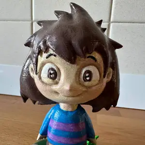 Frisk Undertale (with open eyes)