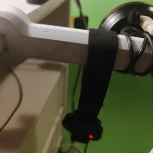 Bicycle computer holder for 16mm thick table or shelf