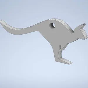 Kangaroo keychain for your car, keys, or a luggage tag
