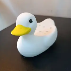Duck-shaped soap holder