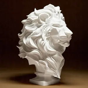 Elegant Lion Sculpture