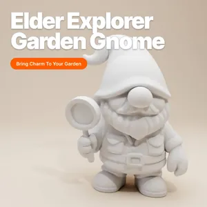 Elder Explorer Garden Gnome – Bearded Male Figurine (Whimsic
