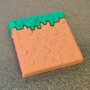 Minecraft Grass Block Fridge Magnet - Multipart, no CFS