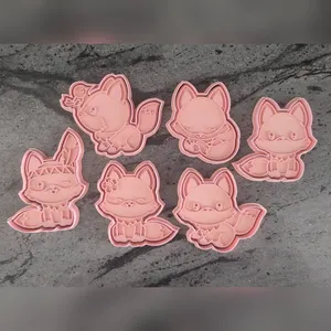 Cute Fox Cookie Cutters