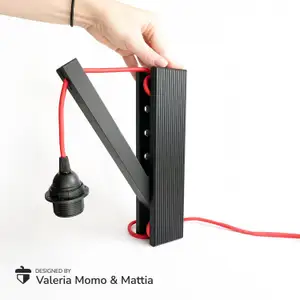 Adjustable Wall Light Holder, Design Cable Lamp