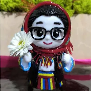 Girl in traditional attire created with Cubeme