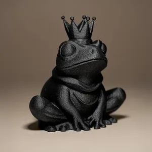 Frog with a Crown Decor Figurine