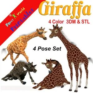 PoserWorld Giraffa 4 Pose Set