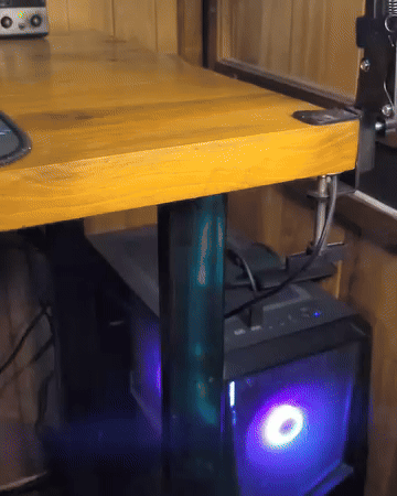 headphone base desk holder with adjustable thread
