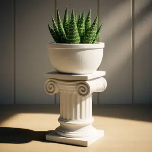 Greek Roman Column Planter, Decorative Planters