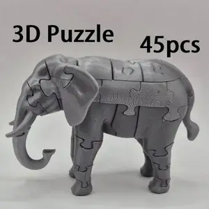 Elephant 3D puzzle_45 pieces