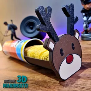 (Christmas Version) Pringles Tray with Lid