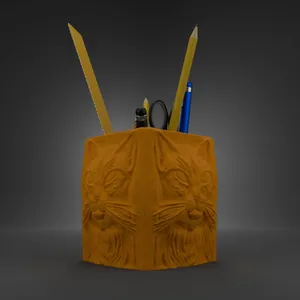 Cat Face Pen Holder