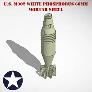 U.S. M302 White Phosphorus 60mm Mortar Shell (WWII)