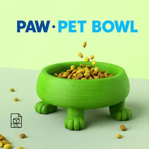 Pet Paw Bowl, Surprise for Animal Lovers,Cat or Dog Birthday