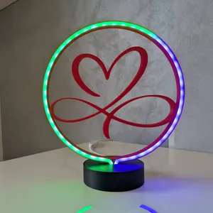 Infinity love lamp