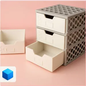 Drawer Box with hexagonal pattern