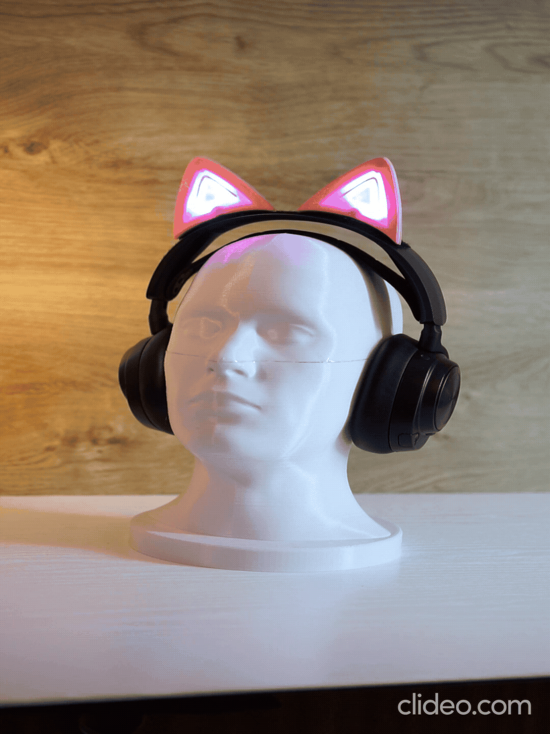Headphone Cat Ears with Swappable Magnetic Covers