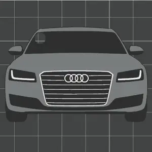 Car Keychain - Audi A8 (gen. D4)