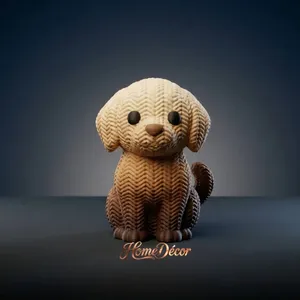 Knitted Cute Dog