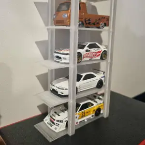 Hot wheels lift style stacker display