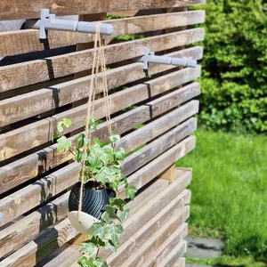 Railing-mounted plant hanger