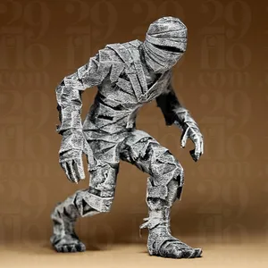 Mummy Geometric Figurine