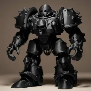 Cyber Armored Robot Figurine