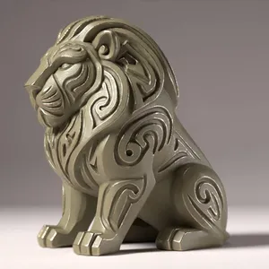 Tribal lion figurine 02