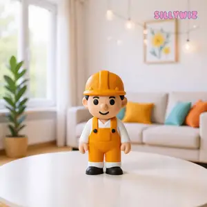 Cute Construction Worker Boy