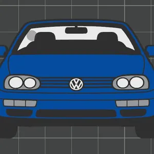 Car Keychain - Volkswagen Golf 3 Cabrio