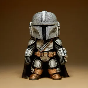 Mini Mandalorian Figurine