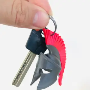 Spartan helmet keychain