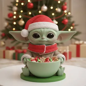Baby Yoda (Grogu) - Christmas with a Bowl of Sweets