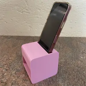 Cell phone stand sound box