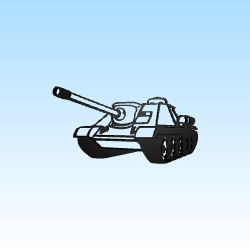 Russian tank Hunter SU100, WW2