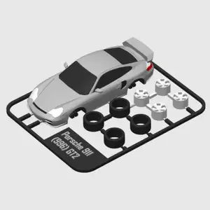 Porsche 911 (996) GT2 kit card