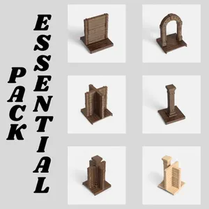 Essential Pack – Modular Tabletop RPG System (Wood)