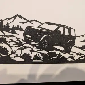 Wallart Landrover Discovery single color