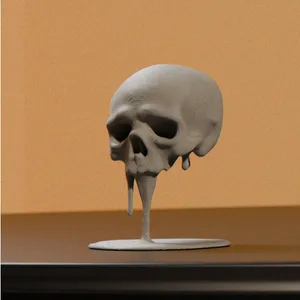Melting Skull Decor - Minimalist Modern Art