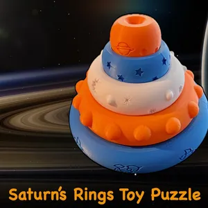 Saturn's (Tower) Rings Toy Puzzle for Kids