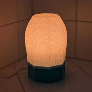HexaGlow - 3D Printed hexagonal e27 Lamp