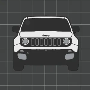 Car Keychain - Jeep Renegade