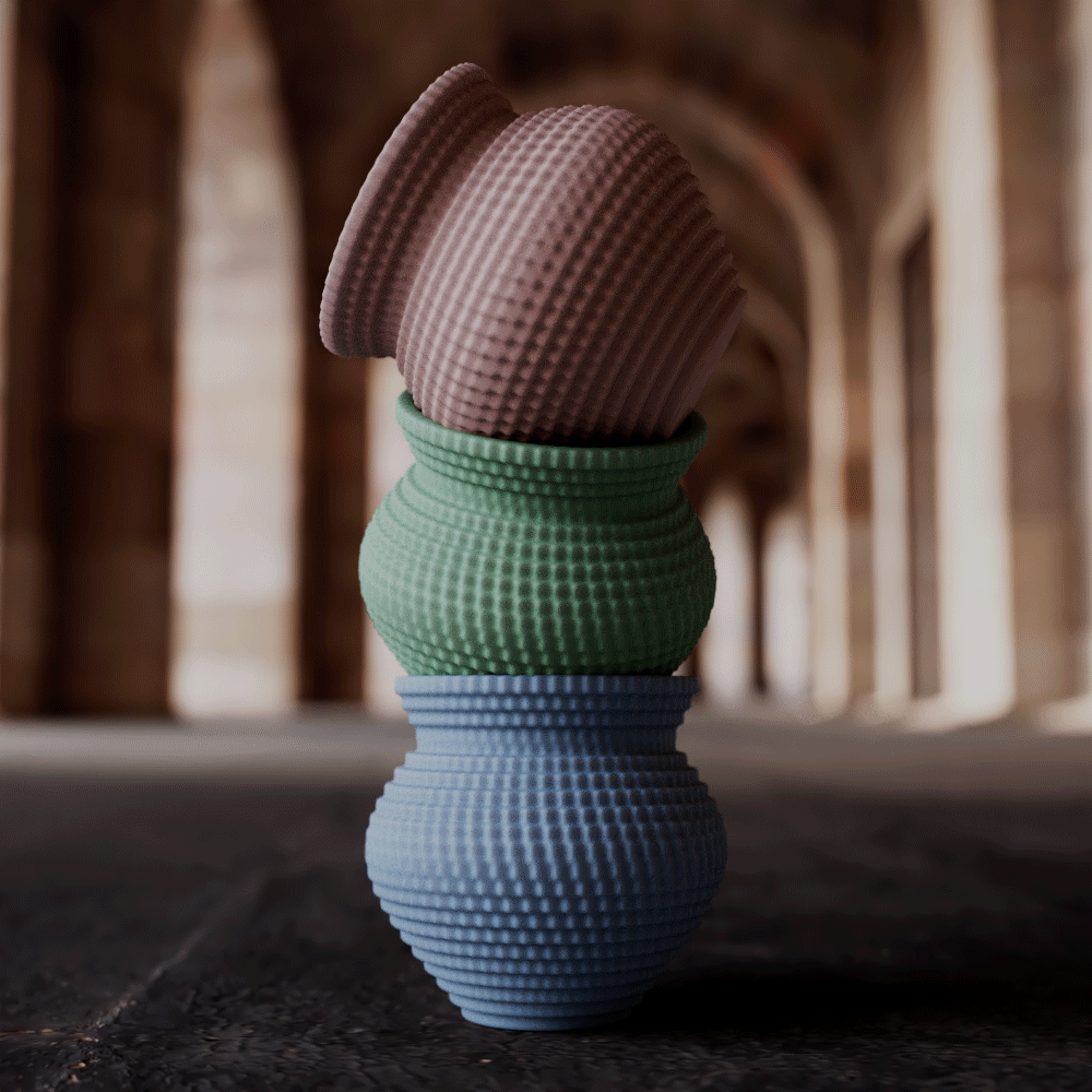 Pixel Vase V1 | Classic Urn Shape | Plant Pot | Plantar